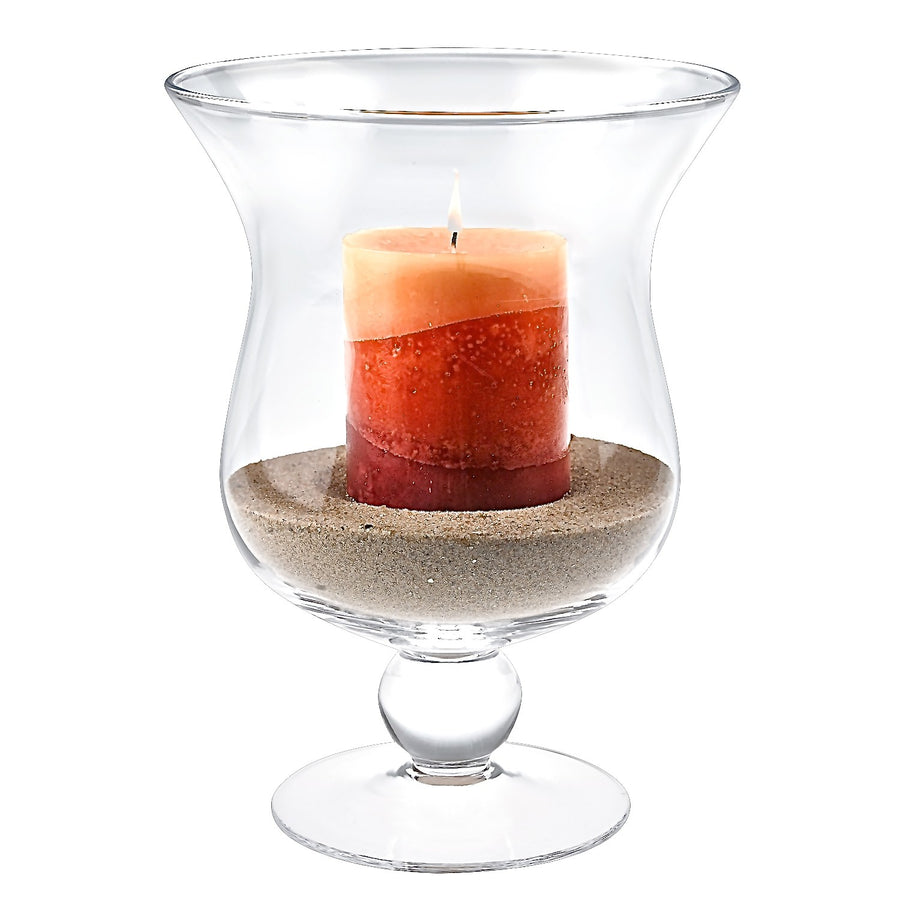 Calisto Crystal Hurricane Vase 10"