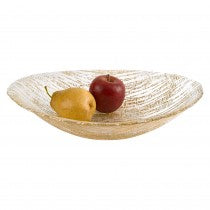 Secret Treasure Gold Oval Glass Bowl 15" x 9"