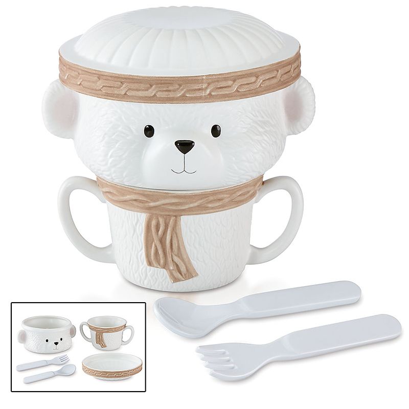 Baby Bear Stacking 5 Pcs Feeding Set