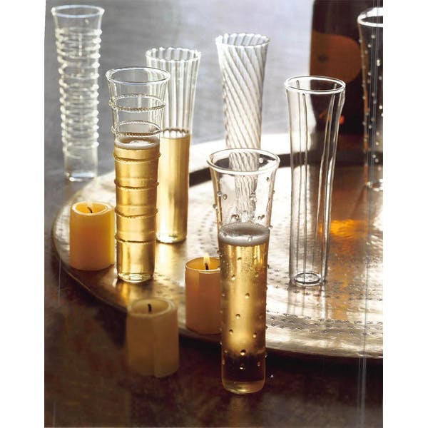 Dainty Glassware Champagne Flutes Set of 6