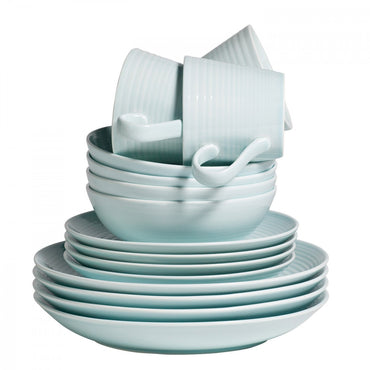 Maze Blue 16 Piece Dinner Set