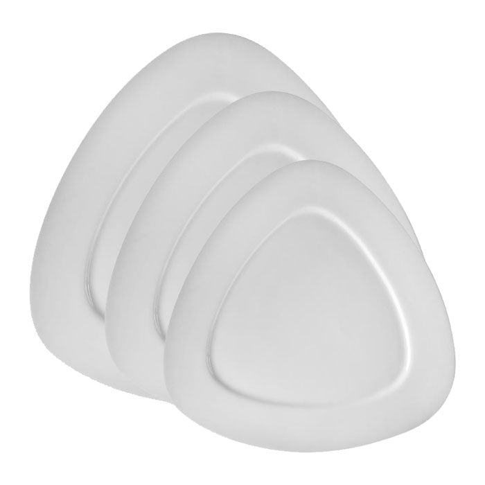 White Triangle Dinnerware Set of 12