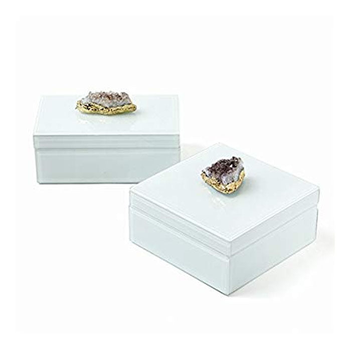 Amethyst Geode Hinged Box