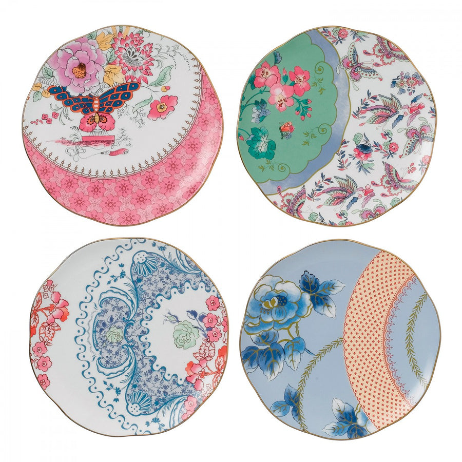 Buterfly Tea Plate Set Of 4