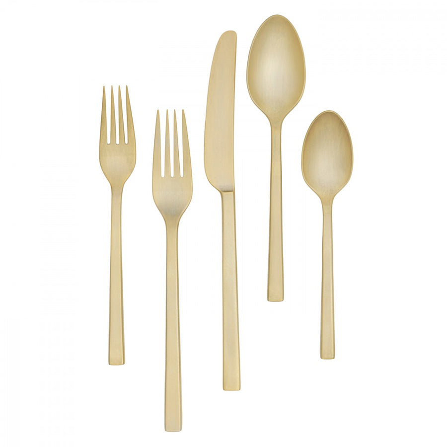 Vera Wang Polished Gold 20 Pieces Set Flatware
