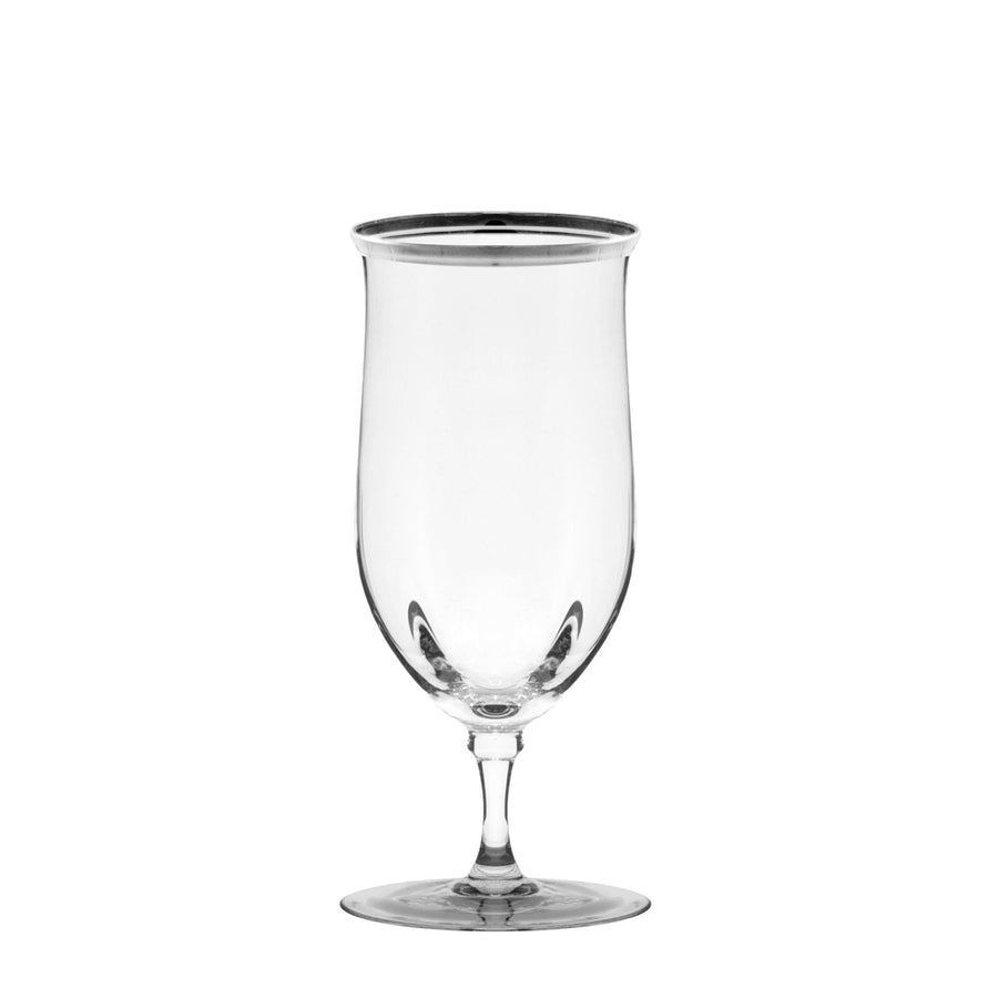 Windsor Water Goblet With Silver Band Set of 4