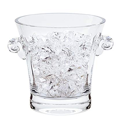 Chelsea Mouth Blown Crystal Ice Bucket 7"