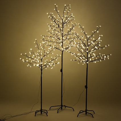 Home Christmas Cherry Blossom LED Tree Light Floor Lamp Warm White Decoration