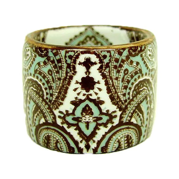 Rafaela porcelain napkin rings  set of 8