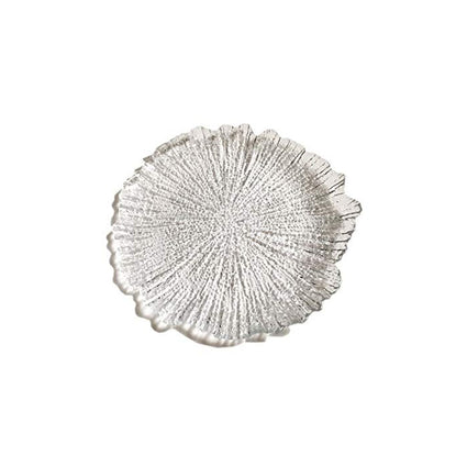 Brilliant Coral Clear Side Salad Plate Set of 12