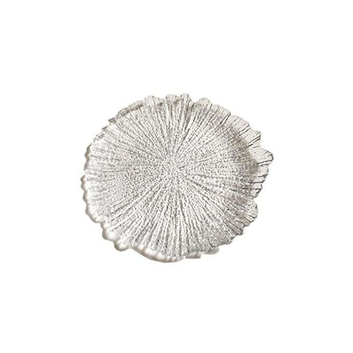 Brilliant Coral Clear Side Salad Plate Set of 12