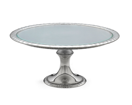 Heritage Banded Bead Cake Stand Large