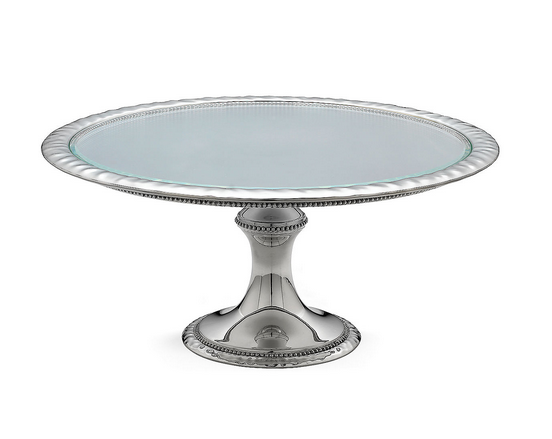 Heritage Banded Bead Cake Stand Large