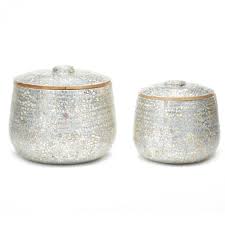 Silver Eggshell & Bamboo Box