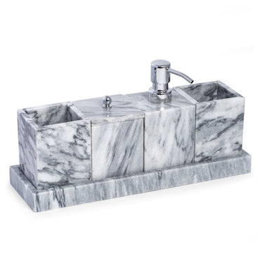 vanity 5 Piece Marble Bath Accessory Kit