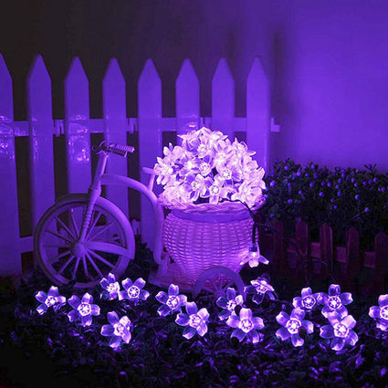 50 LED 8 Modes Waterproof Flower Garden Christmas Lights