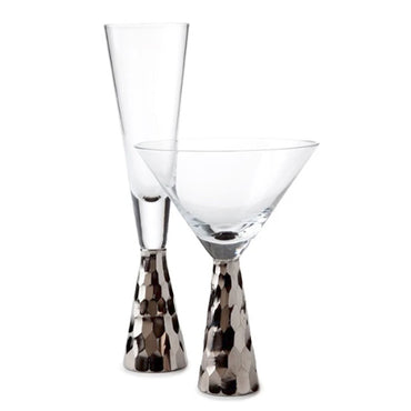 Platinum Verglas Champagne/Wine Glasses 24 Pcs